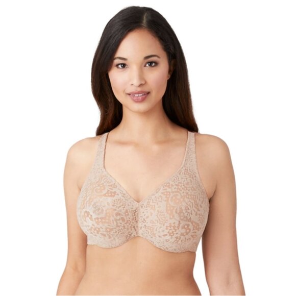 Wacoal Halo Lace Full Figure Underwire Bra size 34DDD - Picture 2 of 8